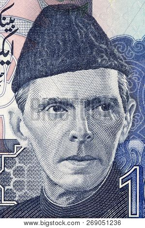 Muhammad Ali Jinnah Portrait From Pakistani Money