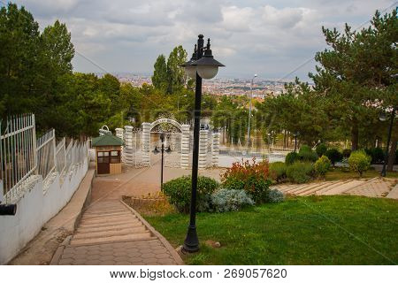 Eskisehir, Turkey, Anatolia: Beautiful Openwork White Fence In The Selale Park.
