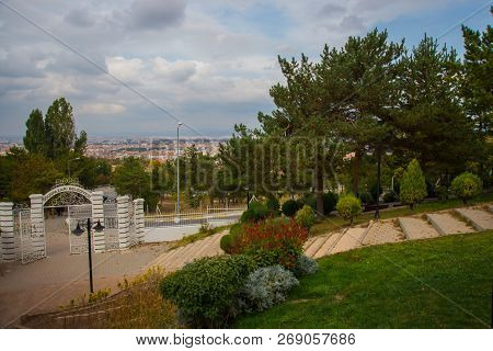 Eskisehir, Turkey, Anatolia: Beautiful Openwork White Fence In The Selale Park.