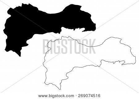 Erzincan (provinces Of The Republic Of Turkey) Map Vector Illustration, Scribble Sketch Erzincan Ili
