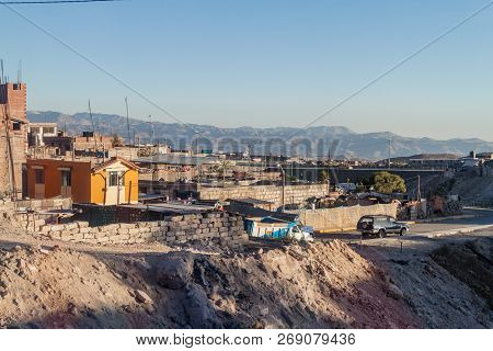 View Of A Town Yura Near Arequipa, Peru