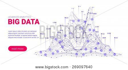 Big Data Analytics, Artificial Intelligence Concept. Technology Landing Page Template. Business Anal