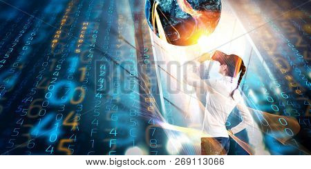 Future of virtual technology. Mixed media