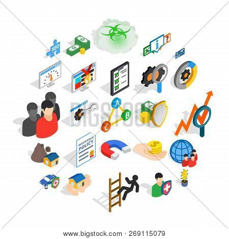 Constant Care Icons Set. Isometric Set Of 25 Constant Care Vector Icons For Web Isolated On White Ba
