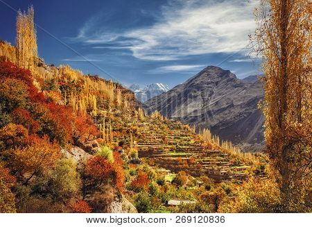 Hunza Is A Mountainous Valley In The Gilgit- Baltistan Region Of Pakistan Occupied Kashmir. Hunza Is