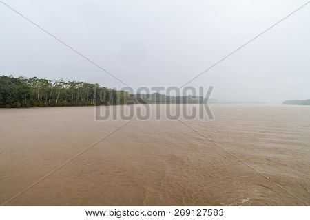 Rainy Day On A River Napo, Peru