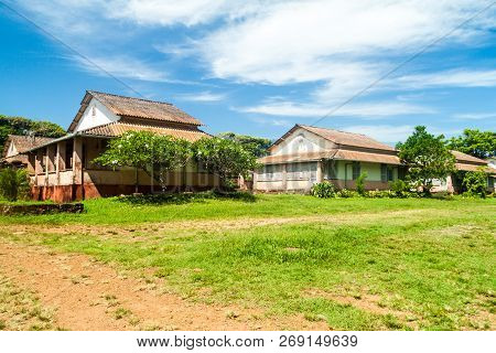 Buildings Of Former Penal Colony At Ile Royale, One Of The Islands Of Iles Du Salut Islands Of Salva