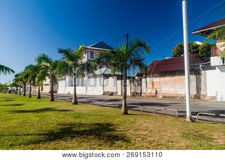 Place Des Palmistes Square In Cayenne, Capital Of French Guiana.