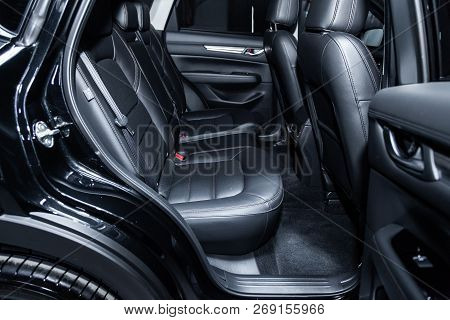 Novosibirsk, Russia - November 16, 2018: Mazda Cx5, Close-up Of The Rear Seats. Photography Of A Mod