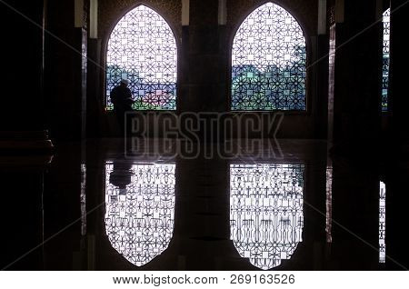 Pray Fervently In The Great Mosque Of Klaten Central Java