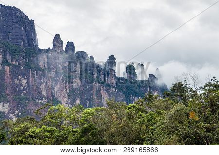 Tepui Table Mountain Auyan In National Park Canaima, Venezuela