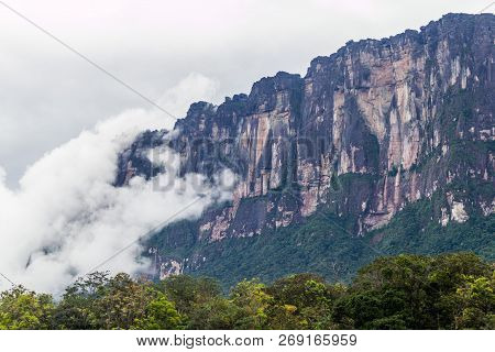 Tepui Table Mountain Auyan In National Park Canaima, Venezuela