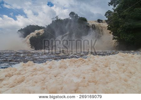 Canaima Lagoon Waterfalls At River Carrao In Venezuela