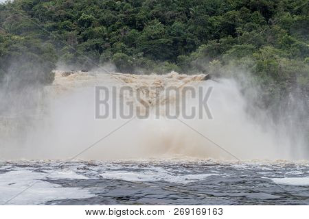 Canaima Lagoon Waterfalls At River Carrao In Venezuela