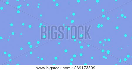 Purple Turquoise Shambolic Bubbles Backgrounds. Seamless Artistic Random Dots Texture. Chaotic Brigh