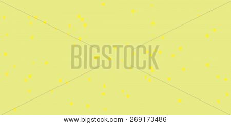 Yellow Shambolic Bubbles Backgrounds. Seamless Artistic Random Dots Texture. Chaotic Bright Dots Bac