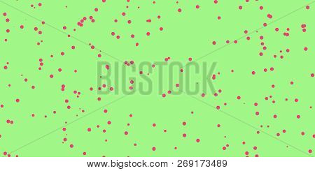 Green Lime Shambolic Bubbles Backgrounds. Seamless Artistic Random Dots Texture. Chaotic Bright Dots