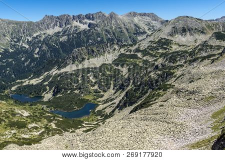 Amazing Landscape Of Vasilashki Lakes And Polezhan Peak, Pirin Mountain, Bulgaria