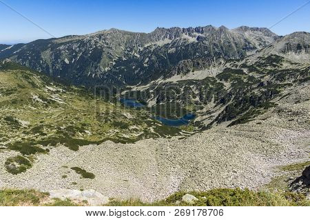 Amazing Landscape Of Vasilashki Lakes And Polezhan Peak, Pirin Mountain, Bulgaria