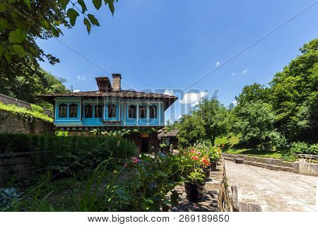 Etar, Gabrovo, Bulgaria- July 6, 2018: Old House In Architectural Ethnographic Complex Etar (etara) 