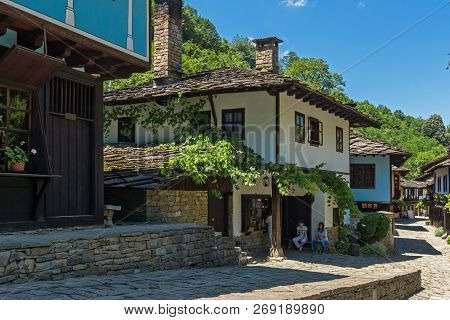 Etar, Gabrovo, Bulgaria- July 6, 2018: Old House In Architectural Ethnographic Complex Etar (etara) 