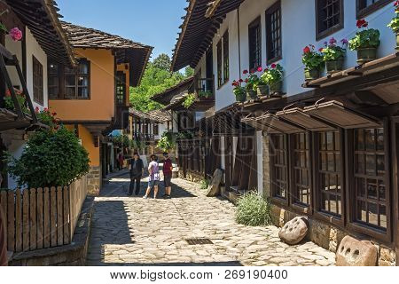 Etar, Gabrovo, Bulgaria- July 6, 2018: Old House In Architectural Ethnographic Complex Etar (etara) 