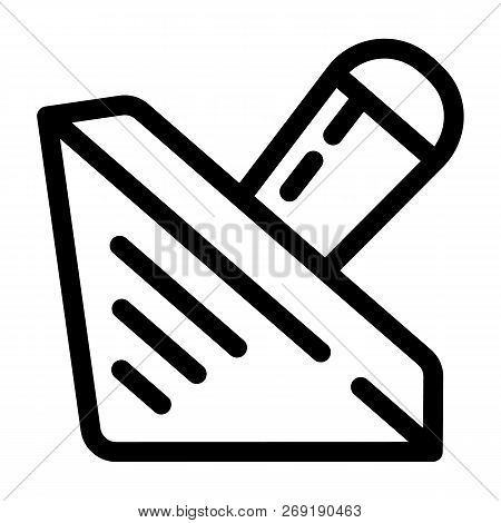 Wood Dreidel Icon. Outline Wood Dreidel Icon For Web Design Isolated On White Background