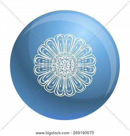 Chamomile Icon. Simple Illustration Of Chamomile Icon For Web Design Isolated On White Background
