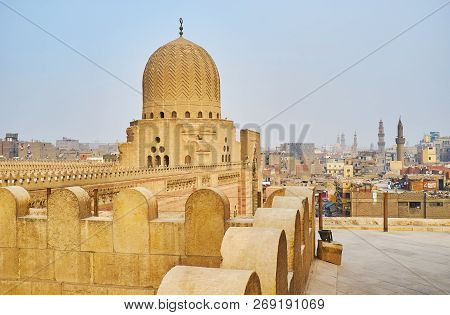 Zigzag Pattern On Sultan Al-mu'ayyad Mosque, Cairo, Egypt