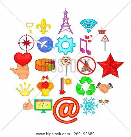 Specimen Icons Set. Cartoon Set Of 25 Specimen Vector Icons For Web Isolated On White Background