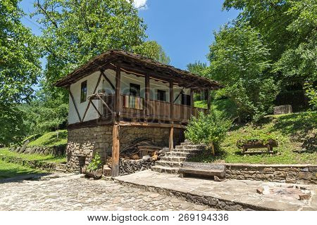 Etar, Gabrovo, Bulgaria- July 6, 2018: Old House In Architectural Ethnographic Complex Etar (etara) 