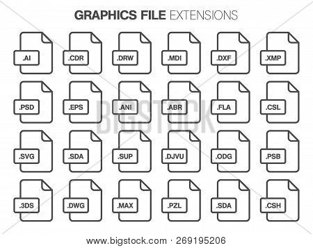 Flat Style Icon Set. Graphic Design, Vector File Type, Extencion.