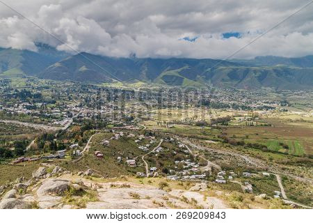 Aerial View Of Tafi Del Valle, Argentina