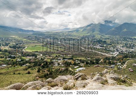 Aerial View Of Tafi Del Valle, Argentina