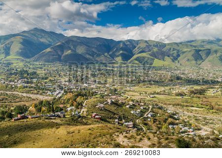 Aerial View Of Tafi Del Valle, Argentina