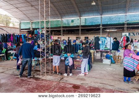 Tilcara, Argentina  - April 12, 2015: View Of A Market In Tilcara Village