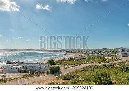 Paternoster, South Africa, August 21, 2018: A View Of Paternoster On The Atlantic Ocean Coast. A Bea