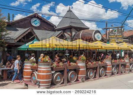 Villa General Belgrano, Argentina - Apr 3, 2015: Restaurant In Villa General Belgrano, Argentina. Vi
