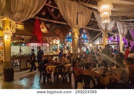 Villa General Belgrano, Argentina - Apr 3, 2015: German Style Beer Hall In Villa General Belgrano, A