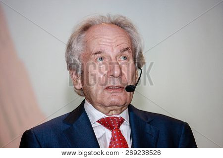 Moscow, Russia - June 20, 2013: Head Of Scheer Management Company August-wilhelm Scheer Make Speech