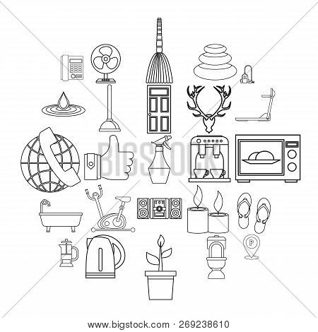 Boozer Icons Set. Outline Set Of 25 Boozer Icons For Web Isolated On White Background