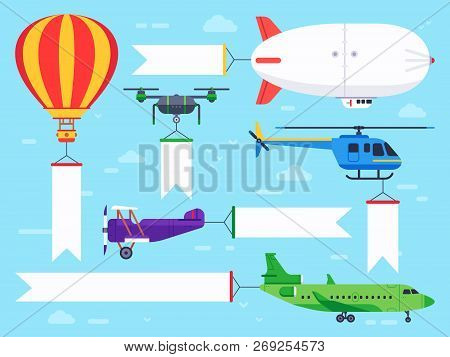 Air Vehicles Banner Vector Photo Free Trial Bigstock