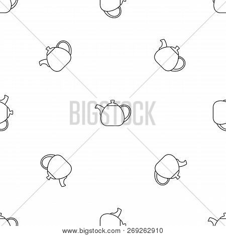 Pot Bellied Kettle Pattern Seamless Vector Repeat Geometric For Any Web Design