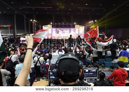 Chiang Mai, Thailand - November 17, 2018 : The International Robot Competition, The Beautiful Open C