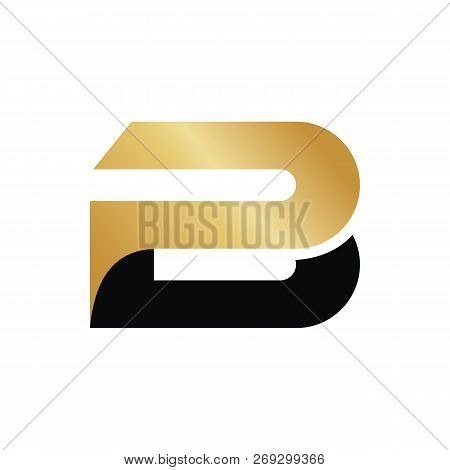 Pb Logo Design Isolated On White Background