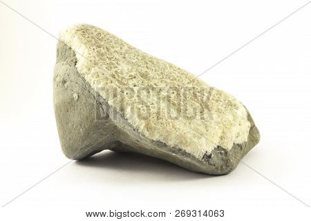 Cobblestone Close Up  Isolated On White Background