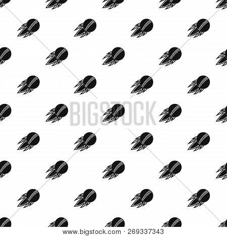 Cricket Fire Ball Pattern Seamless Vector Repeat Geometric For Any Web Design