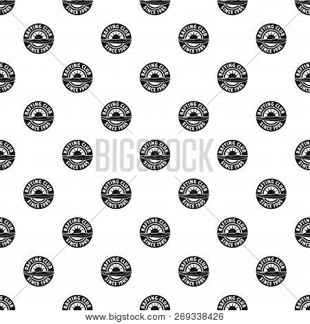 Rafting Club Pattern Seamless Vector Repeat Geometric For Any Web Design