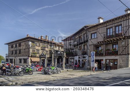 Streets And Buildings Of The Town Of La Alberca In Salamanca