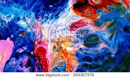 Abstract Paint Brush Ink Smooth Concept Symmetric Pattern